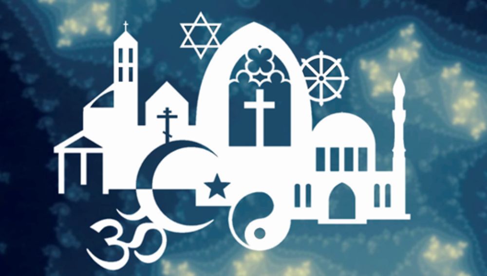 Símbolos de diversas religiones y creencias
